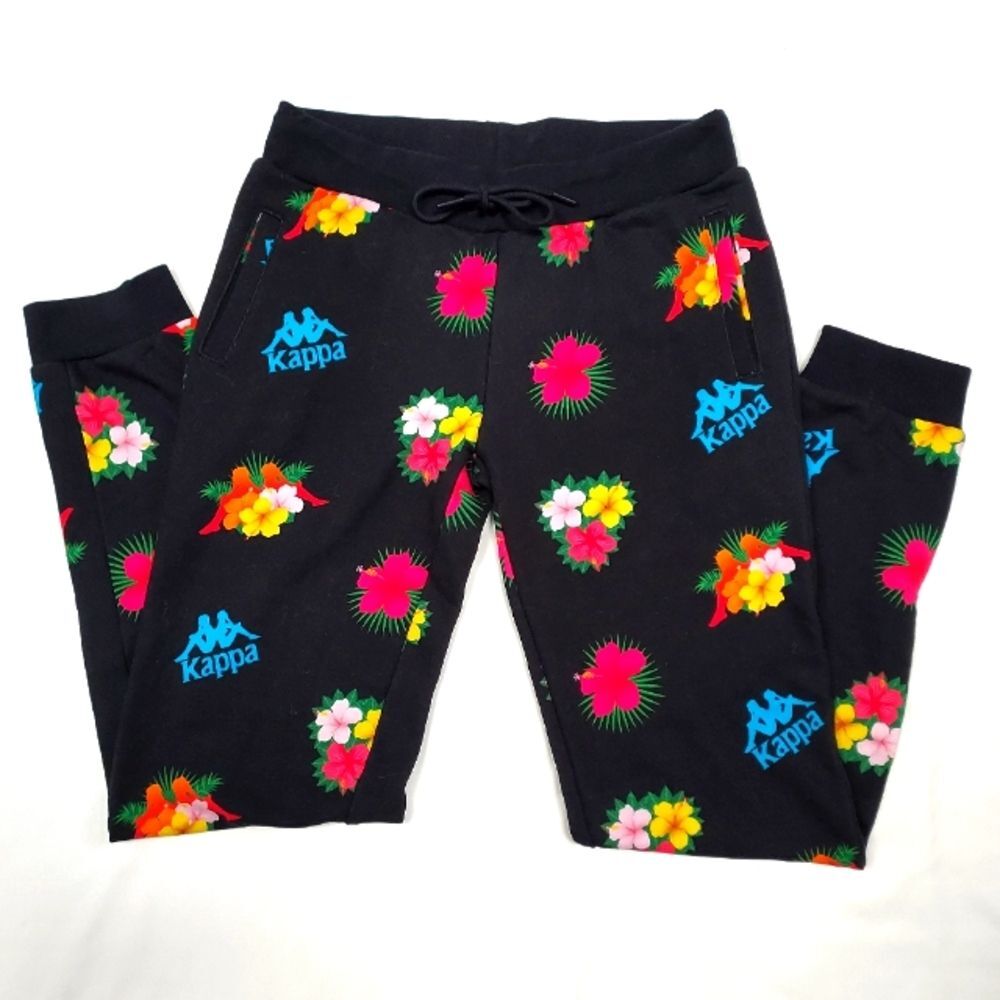 Kappa Medan Tropical Print Track Pants Sport Trousers L